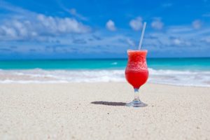 海辺の飲み物